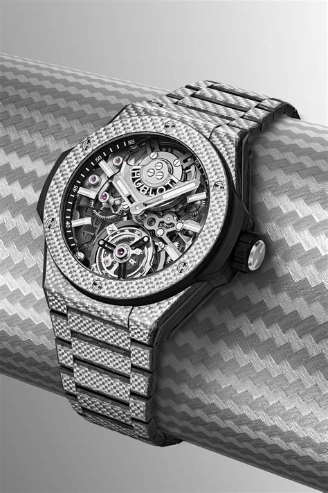 hublot carbon fiber strap|hublot tourbillon 43mm.